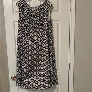 Maggy London Black and White Patterned Dress